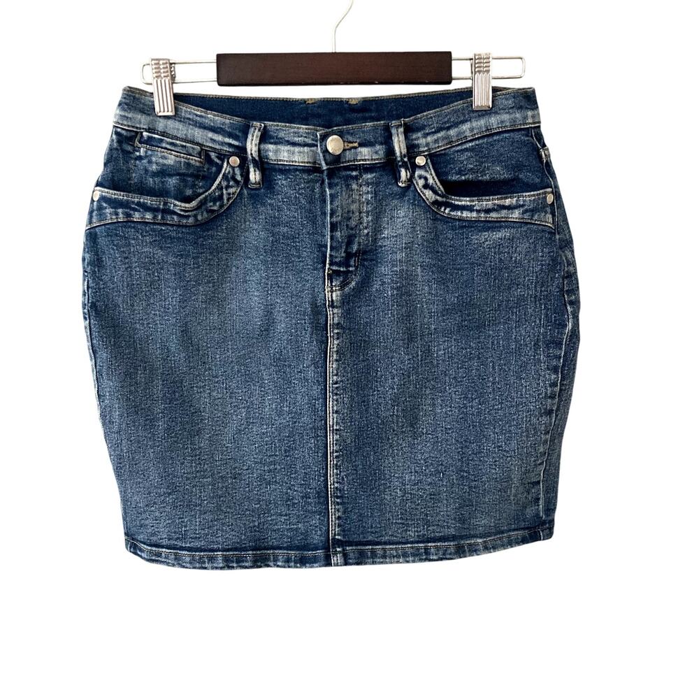 Venus Mini Jean Skirt - Medium Wash Denim - 6